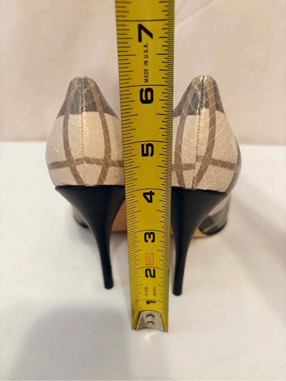 Kate Spade New York Licorice Plaid Snakeskin Stiletto Pumps